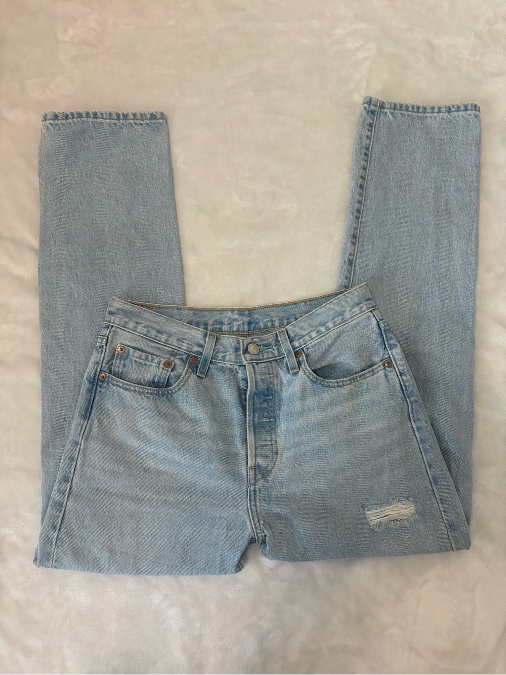 Levi's Light Blue Straight Leg Jeans